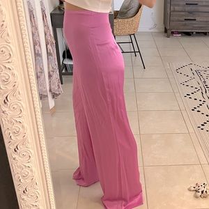 Zara pink silk pants